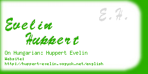 evelin huppert business card
